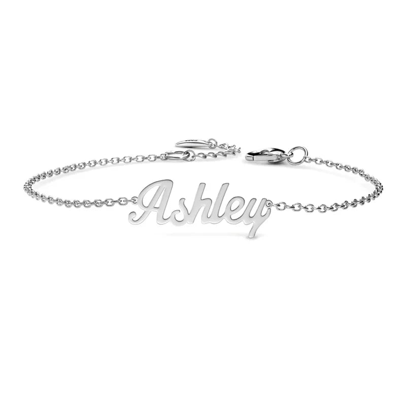 Armband mit Gravur – Namensarmband aus 925er Sterlingsilber, Gold, Silber, Roségold, Geschenk für Sie, Mama