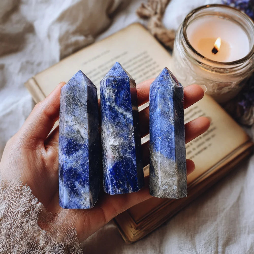 Lapis Lazuli Spitze – Heilstein für Wahrheit & spirituelle Klarheit